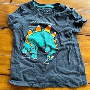 🍭6/$30 Cat & Jack dinosaur candy Halloween short sleeve shirt - 2T